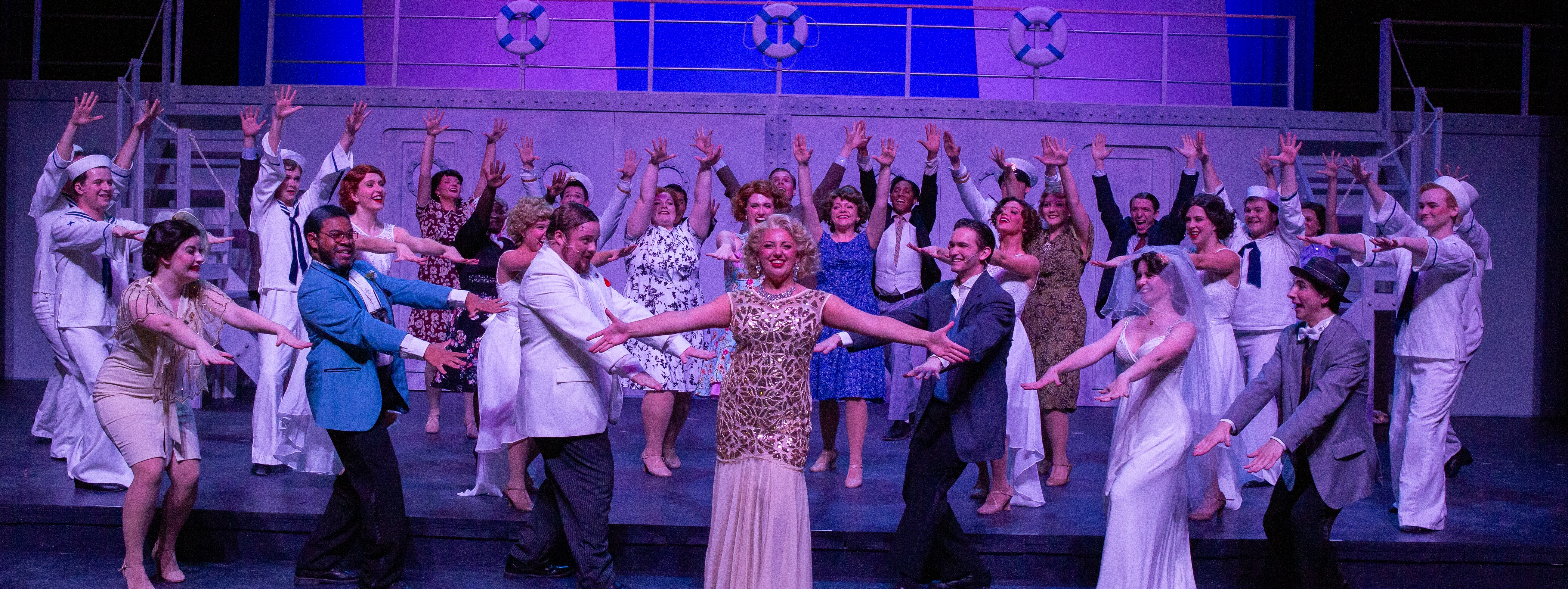 Cast taking bows