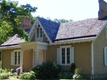 The exterior of the Center for Public History on a sunny day