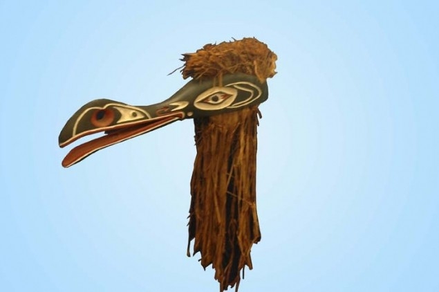 NW Coast Carved Thunderbird Mask