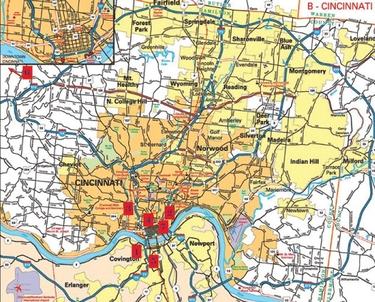 enlarged nku campus map with anthropology museum