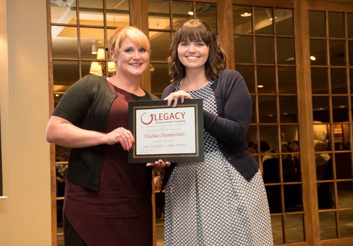 Elishia Chamberlain and Elizabeth Fricke