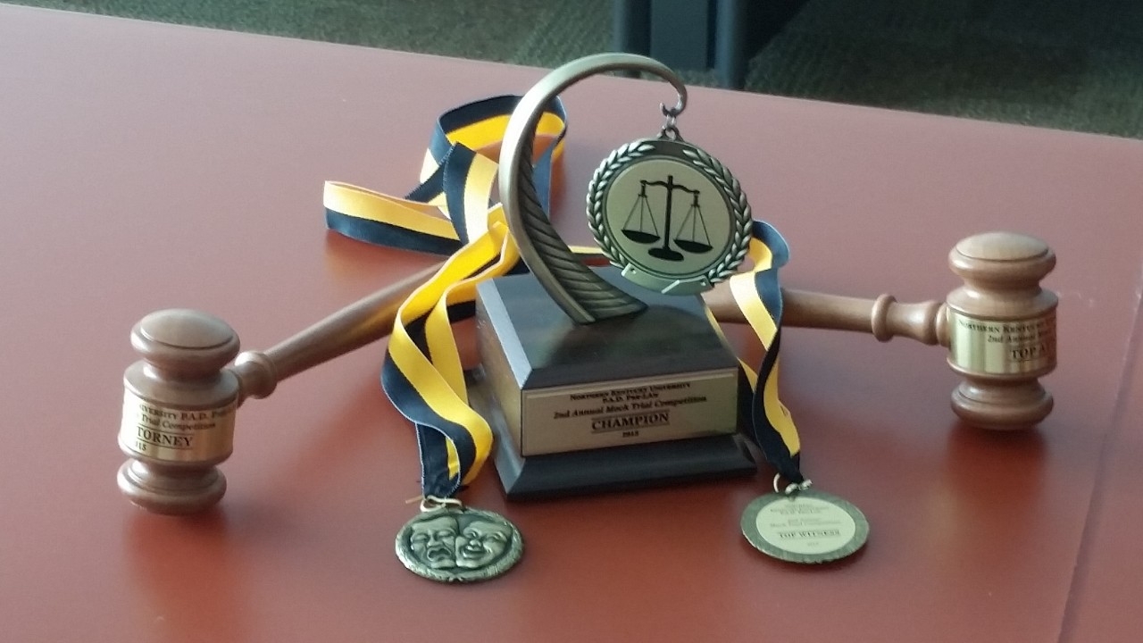 Mock trial trophy