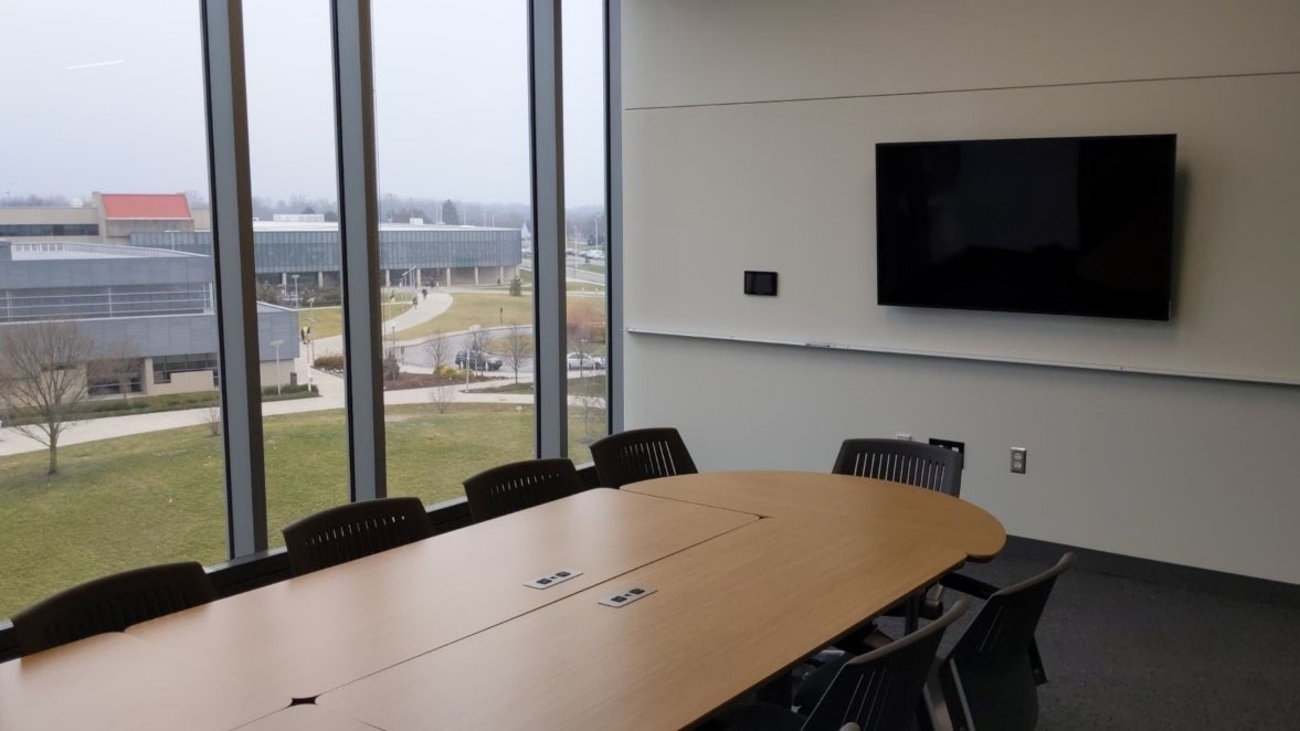 Simulation center debriefing room.