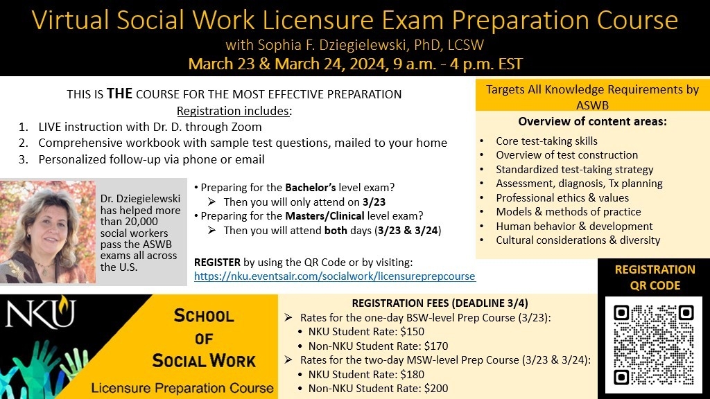 Licensure Prep Course Flyer