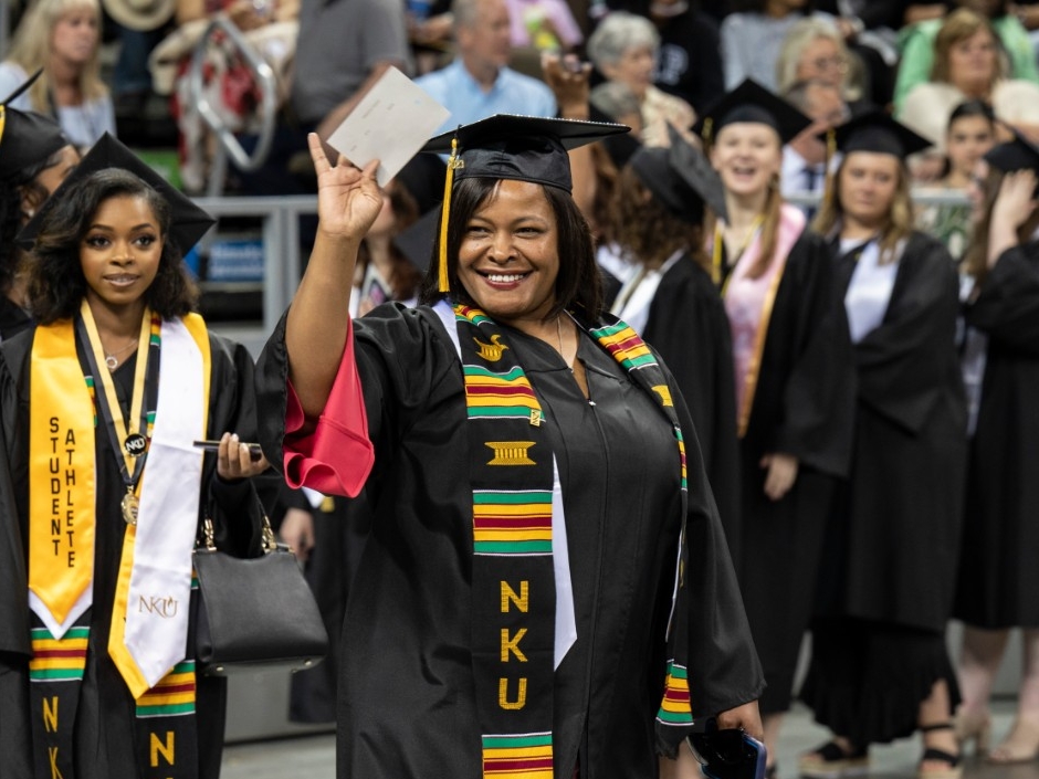 Students at Commencement