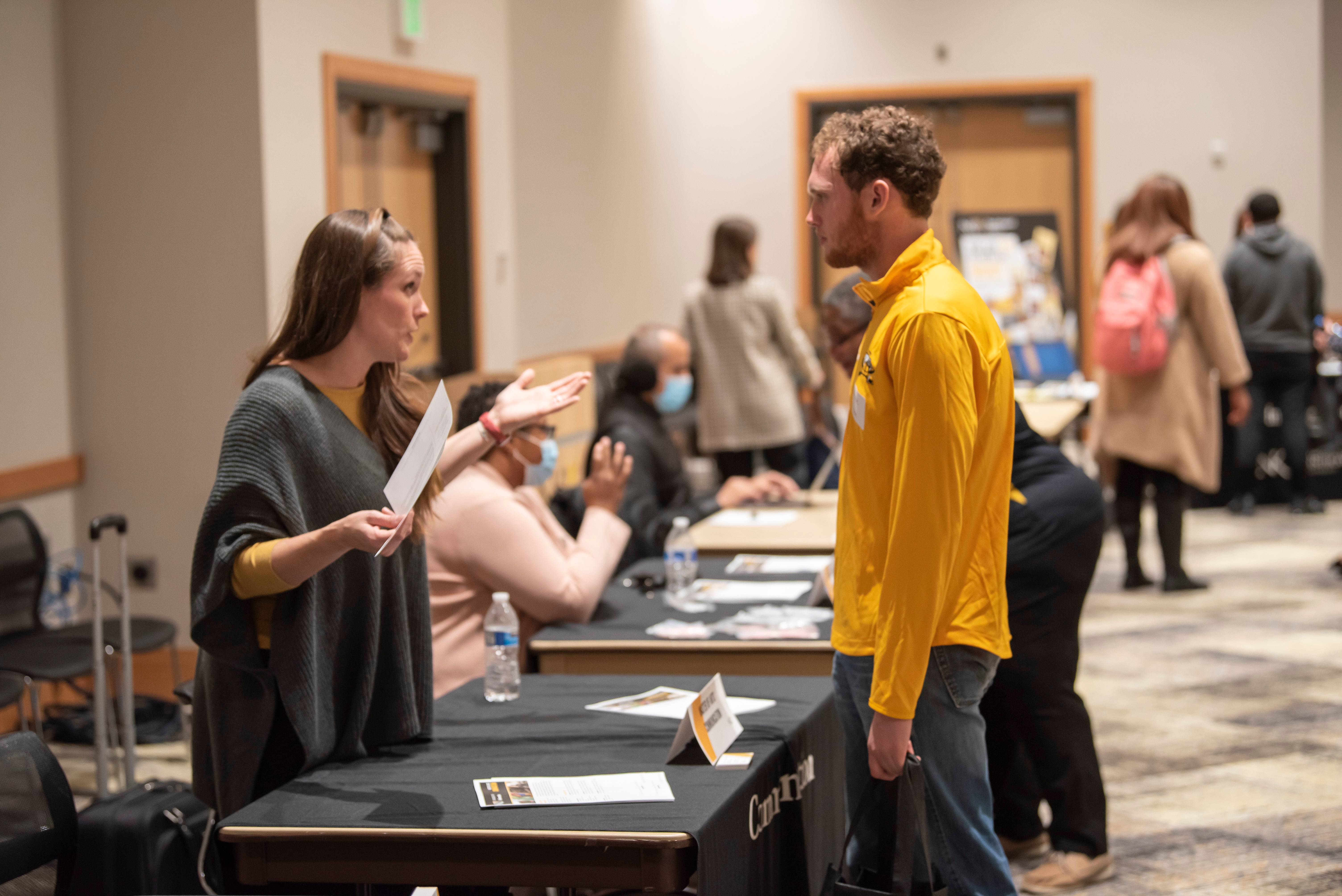 Grad student at a COB event