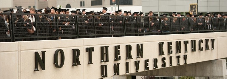 Commencement - Students Lining up for processional