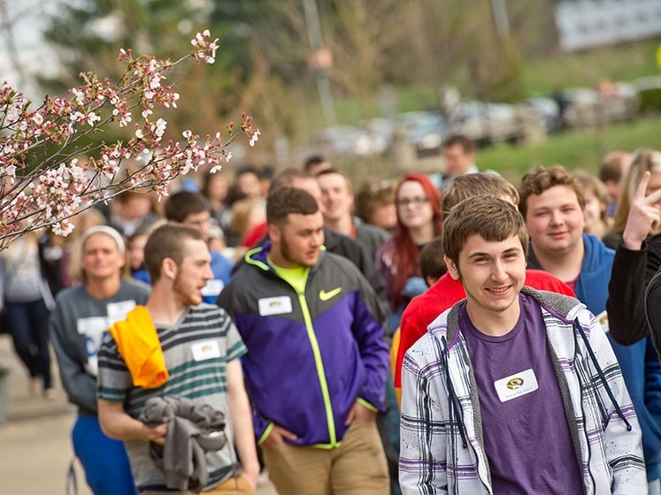 Group of students on campus