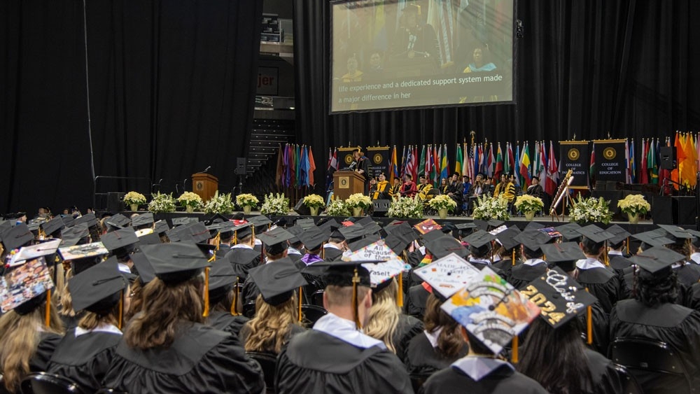 Graduates at spring 2025 Commencement ceremony