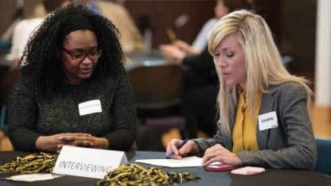 NKU Alumni prepare to interview students