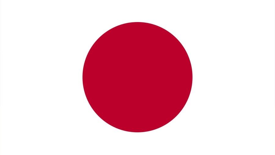 The Japanese flag