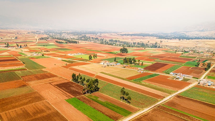 Photo of a rural landscape